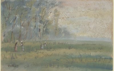 14.03.21 – Jean-Baptiste Camille Corot – „Landschaft: Près Bussières“ (Entstehungszeit nicht genau bekannt).