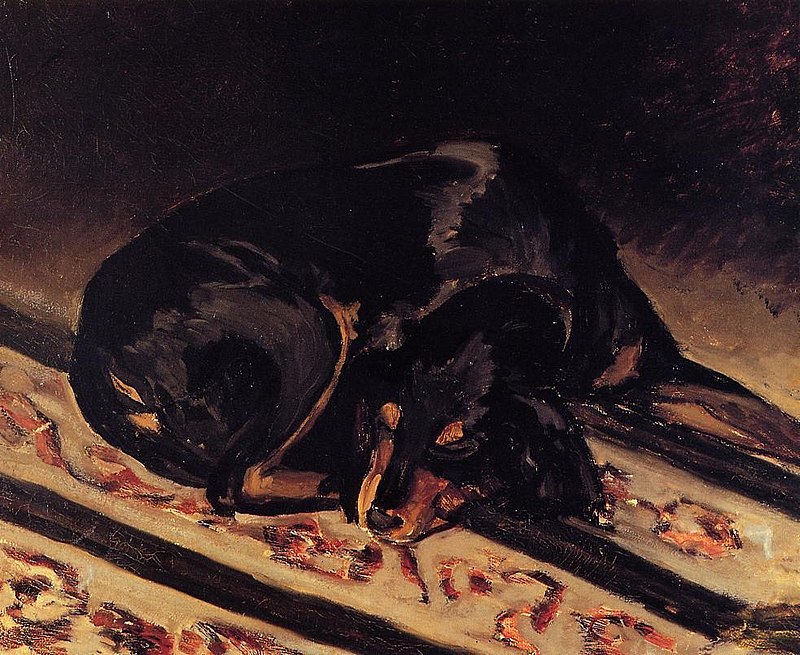02.01.22 – Frédéric Bazille – „Le chienne Rita endormi“ (1864).