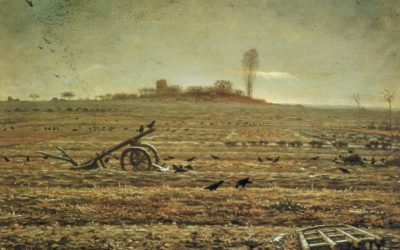 19.06.22 – Jean-François Millet – „Die Ebene von Chailly mit Egge und Pflug“ (1862).