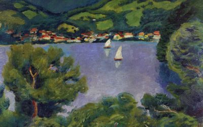 28.08.22 – August Macke – „Ansicht vom Tegernsee“ (1910).