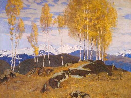 27.11.22 – Adrian Stokes – „Autumn in the Montains“ (ca. 1903).