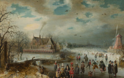 01.01.23 – Adam van Breen – „Eislaufen auf dem gefrorenen Amstelfluss“ (1601).