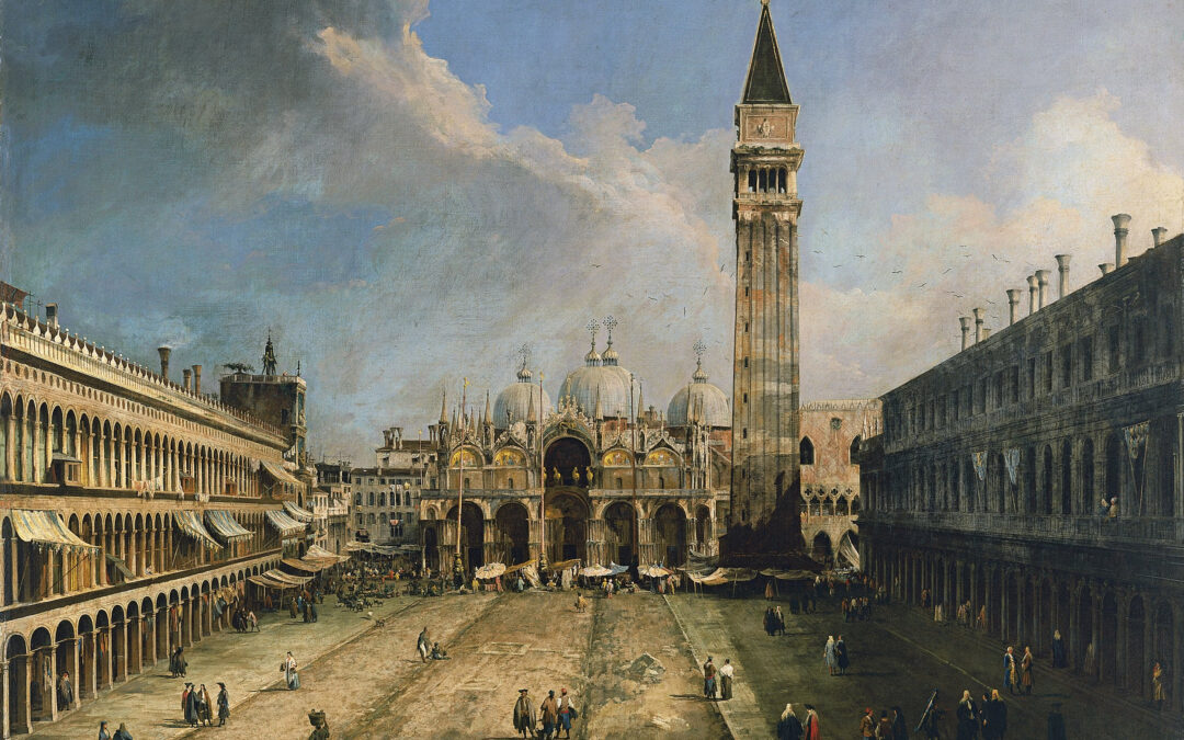 09.07.23 – Giovanni Antonio Canal – „Markusplatz in Venedig“ (um 1723-24).