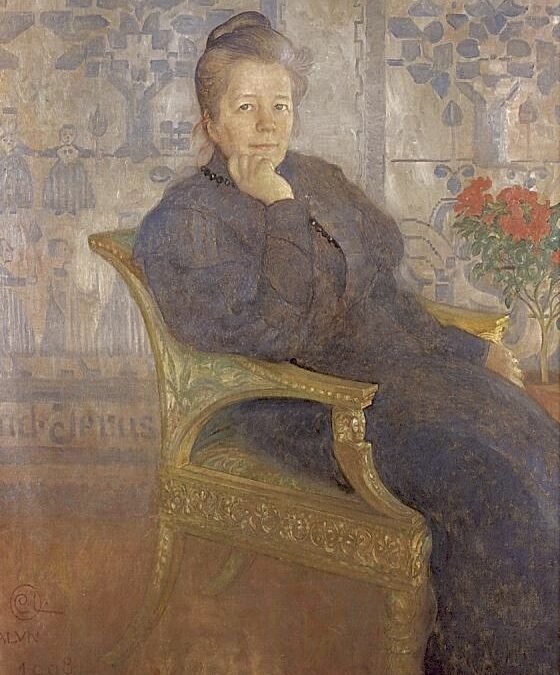 23.07.23 – Carl Larsson – „Porträt Selma Lagerlöf“ (1908).